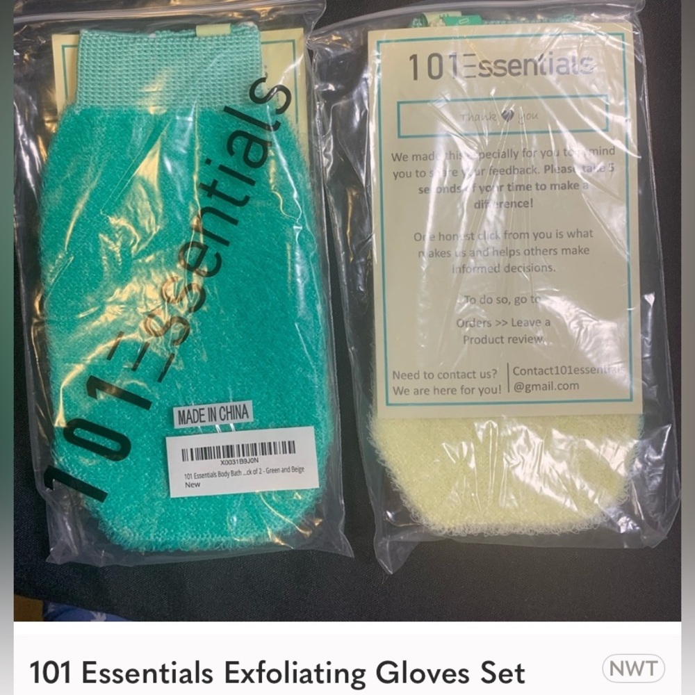 101 Essentials Exfoliating Gloves (10)